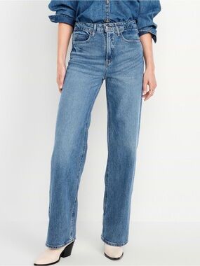 Old Navy Extra High Waisted Wide Leg Jeans